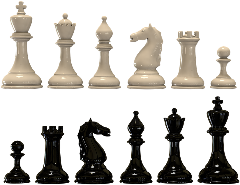 Chess, Black And White Pieces, Checkerboard - Chess (948x720), Png Download