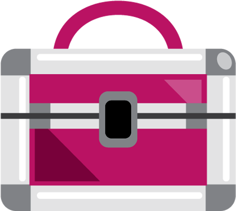 Maleta De Maquiagem Em Png - Tema Maquiagem Para Imprimir (500x450), Png Download