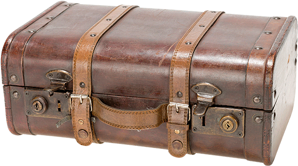 Vintage Wooden Suitcase 45 X 36 Cm H 22 Cm - Maleta Vintage Png (700x700), Png Download