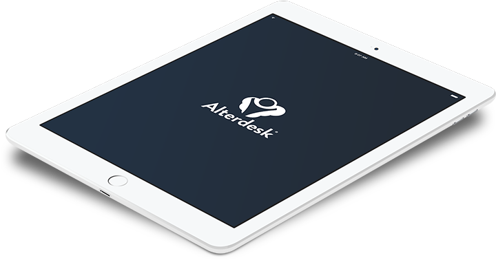 Alterdesk - Ipad Perspective - Netbook (732x379), Png Download