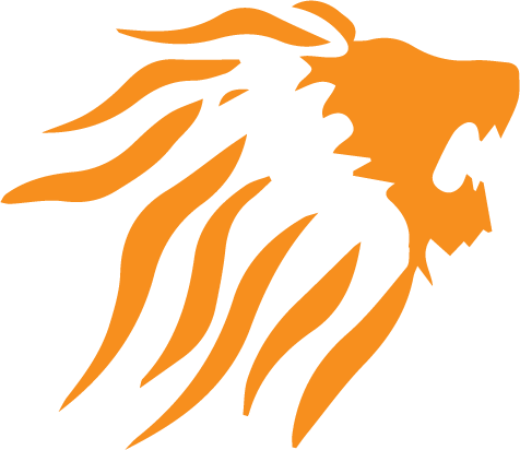 Leao Logo Png - Leao Laranja (476x412), Png Download