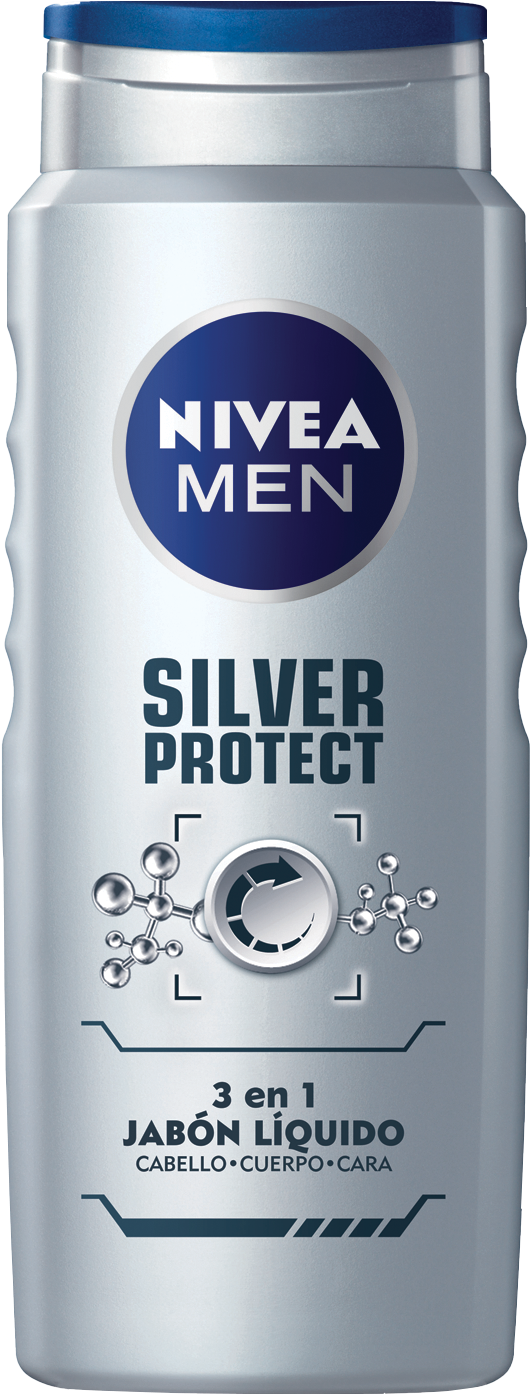Nivea Kupka Silver Protect (625x1500), Png Download