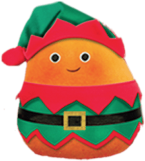 Small Potatoes Santa's Little Helper - Santa Claus (335x360), Png Download