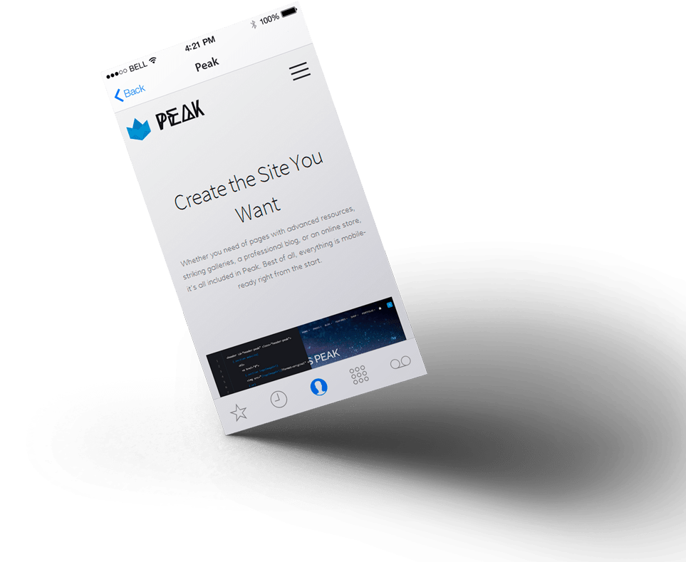 Peak Mobile Perspective - Gadget (1100x900), Png Download