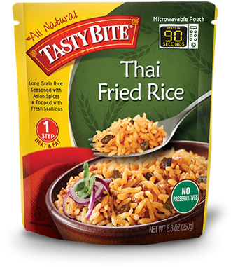 Tb Thai Fried Rice - Tasty Bite Thai Fried Rice, 8.8 Ounce, 6 Count (350x393), Png Download