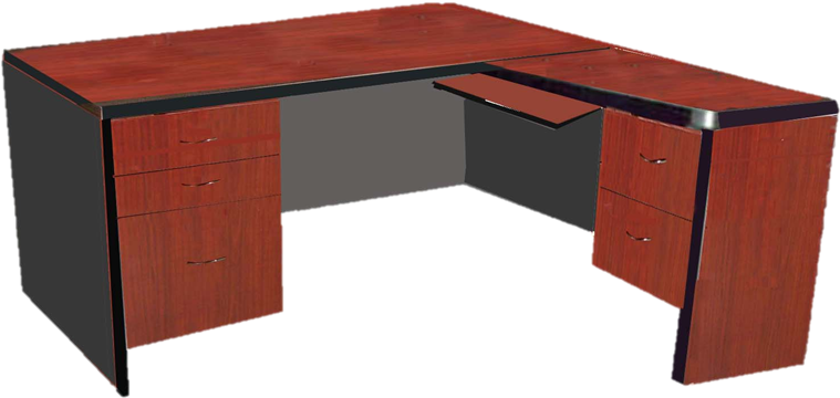 Escritorio Recto Con Lateral Derecho/izquierdo - Cherryman Amber Series Desk (820x499), Png Download