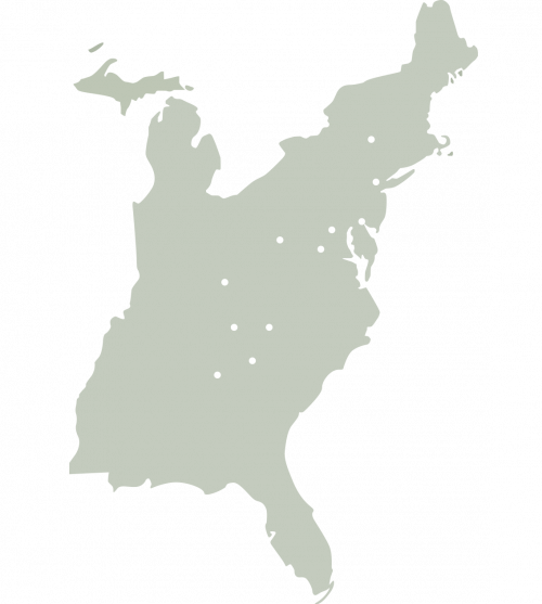 The Route - All Usa Regions (500x557), Png Download