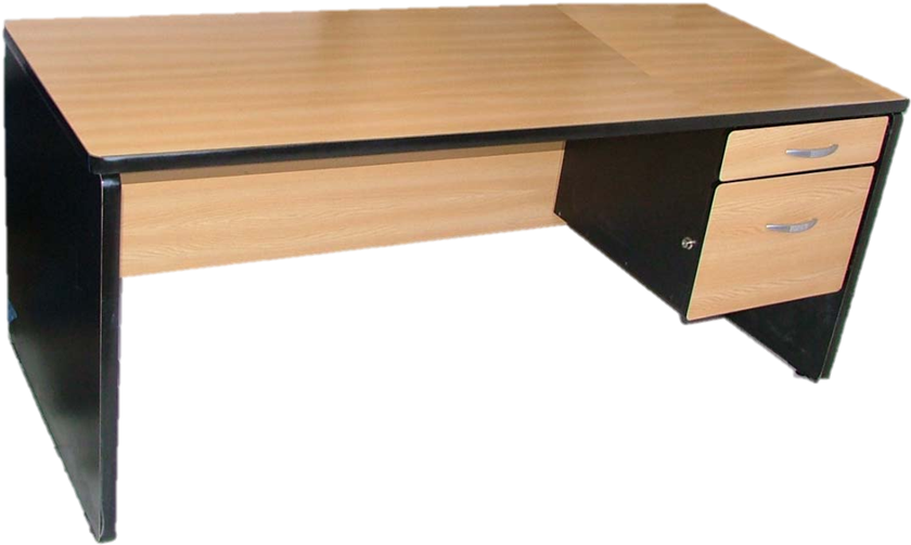 Escritorio Semiejecutivo Melamina - Furniture (885x572), Png Download