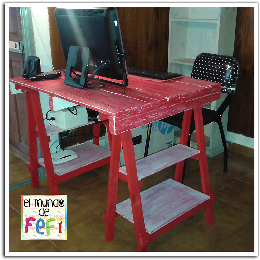 Escritorio Hecho Con Palets - Escritorios Hechos Con Palet (1181x1181), Png Download