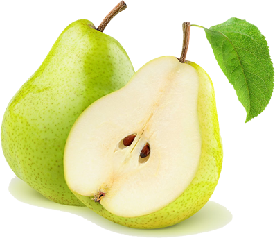 Green Pears - Pear (397x343), Png Download