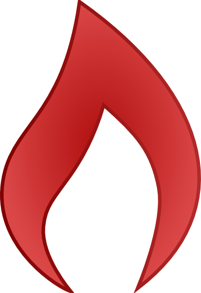 Flame Vector « Frpic - Red Flame Vector (408x593), Png Download