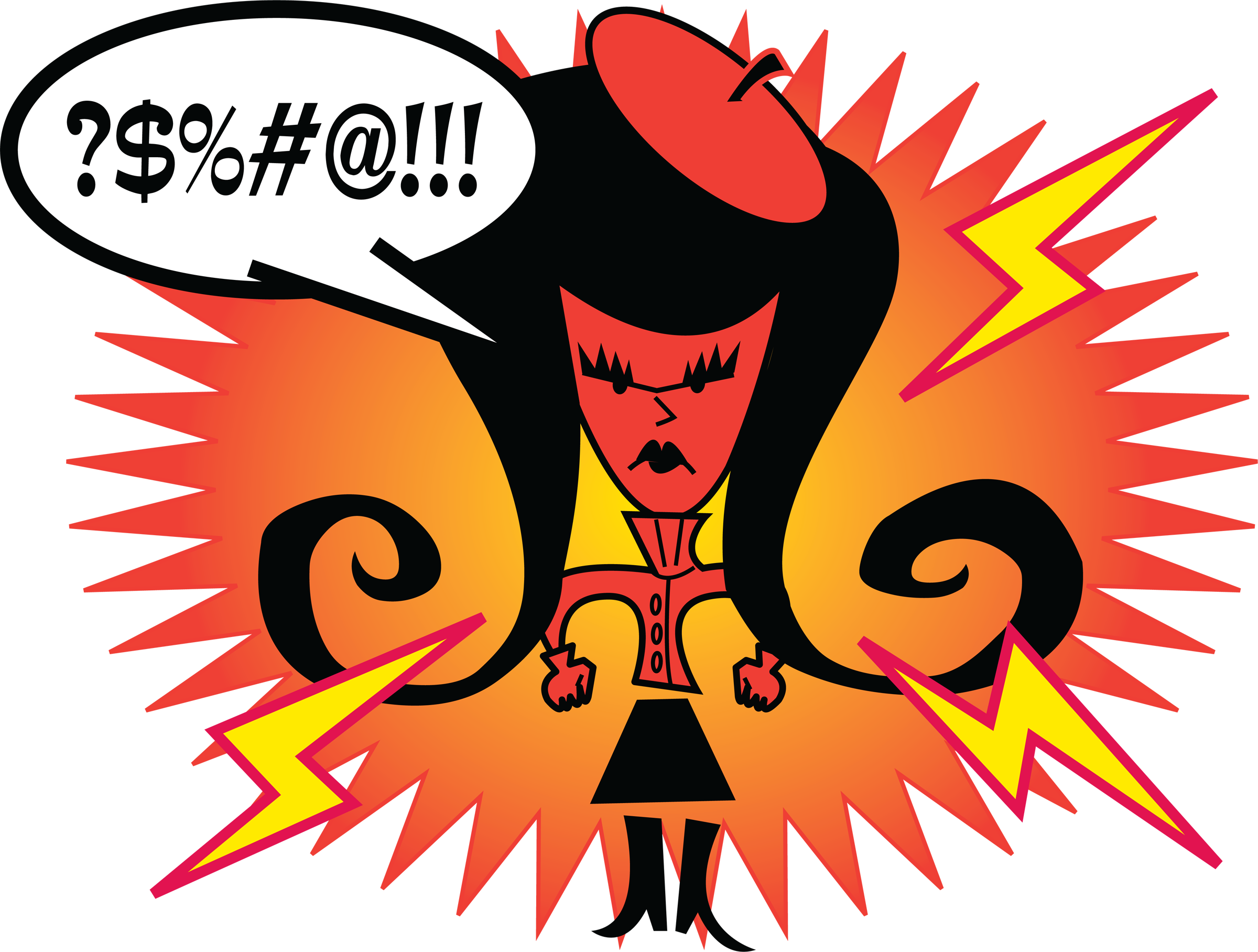 Brains Clipart Angry - Very Angry Face Cartoon (2400x1816), Png Download