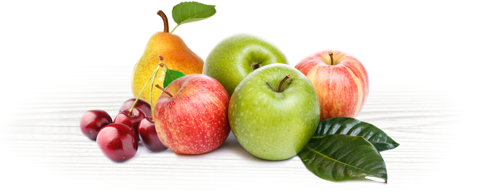 Fruitgroup - Apple And Cherry Png (950x468), Png Download