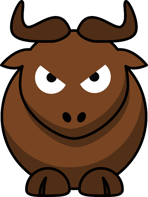 Svg Free Library Bull Transparent Cartoon - Bull Clipart (450x598), Png Download