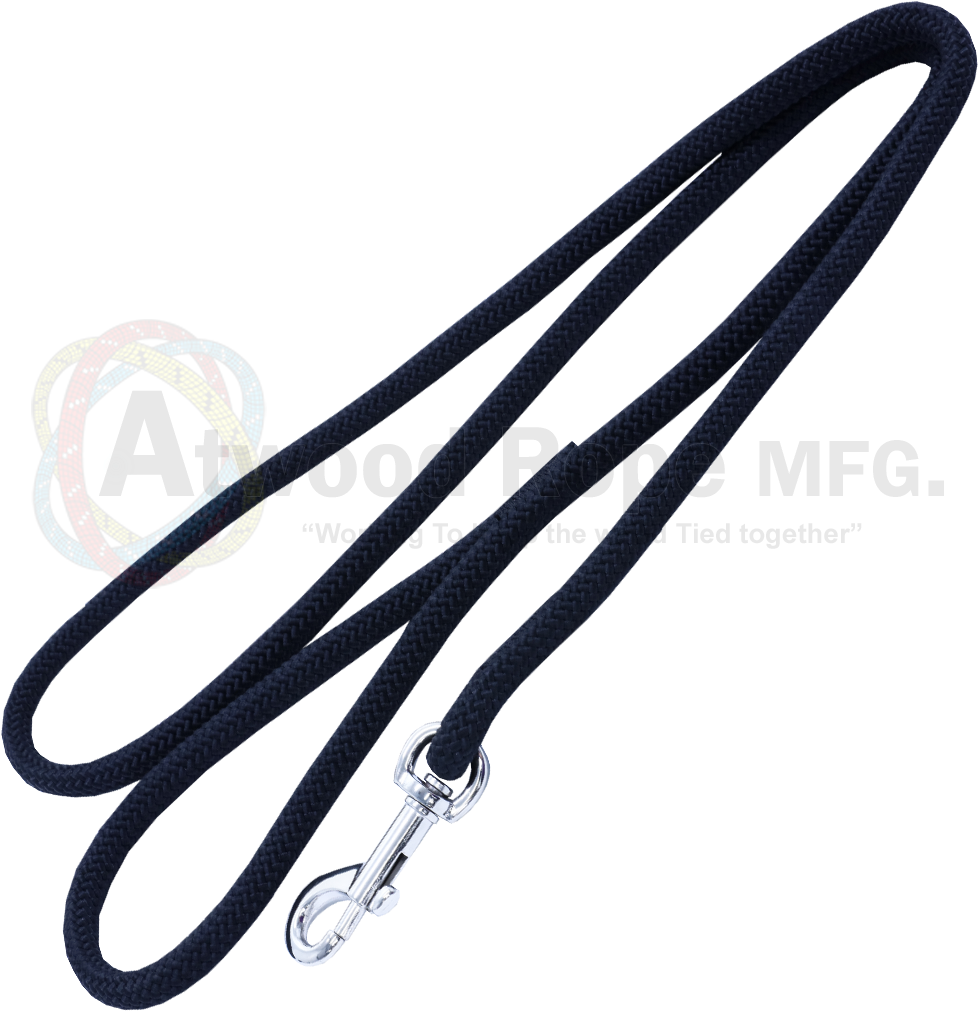 3/8 Black Rope Leash - Leash (1200x1200), Png Download