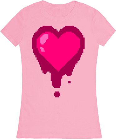 Bleeding Heart Womens T-shirt - T-shirt (484x484), Png Download