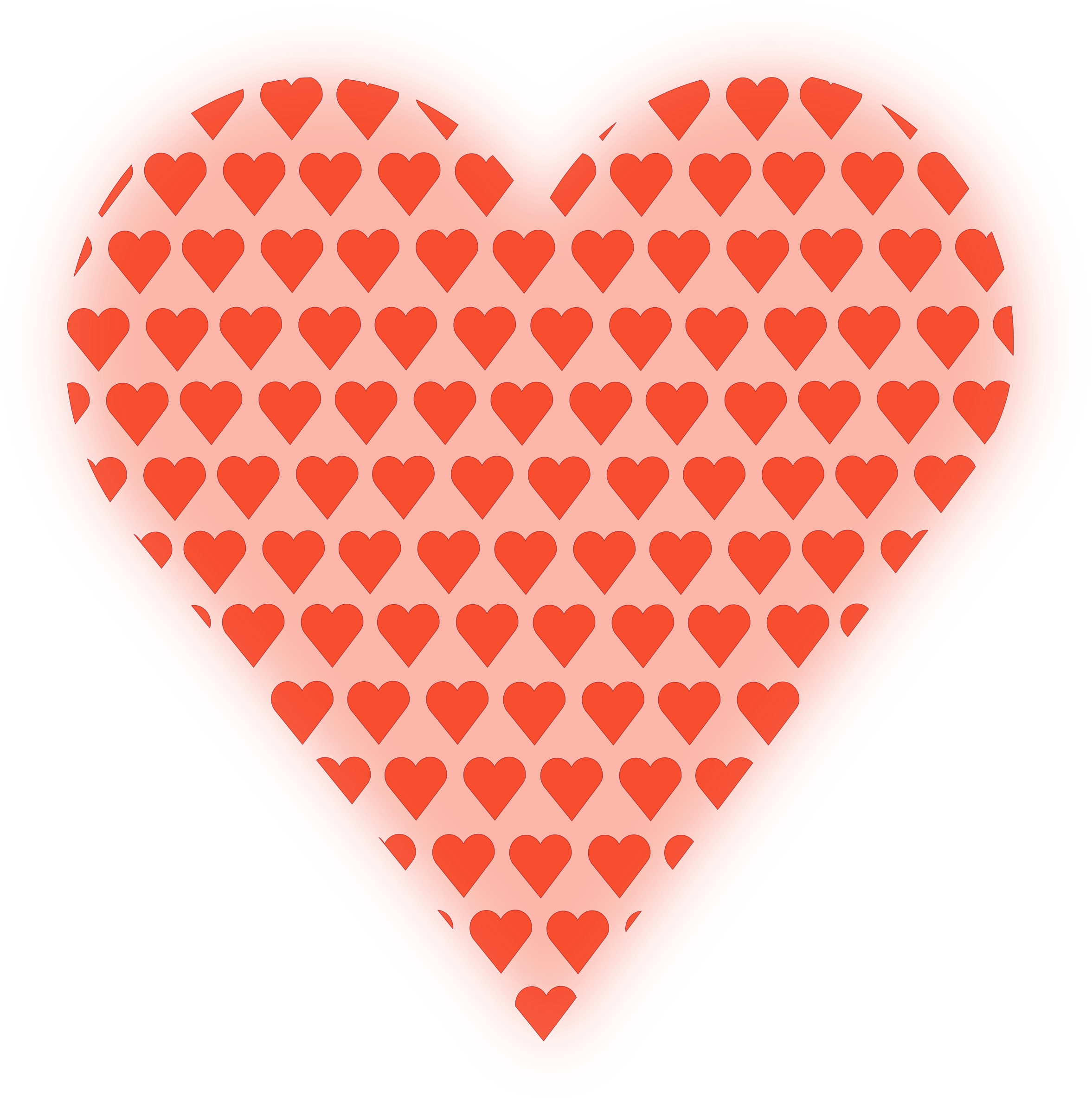 Heart In Heart - Red Love Heart Clipart (1082x1000), Png Download