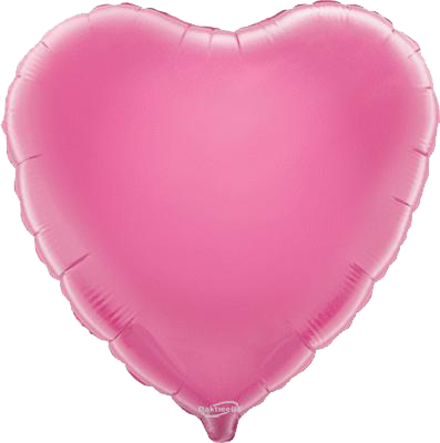 Bg10009h Pink Heart - Balloon (397x400), Png Download