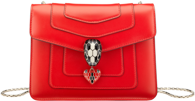 Flap Cover Bag Serpenti Forever In Jasper Flame Calf - Bulgari Bag 2018 (505x394), Png Download