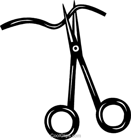 Tesoura Livre De Direitos Vetores Clip Art Ilustração - Illustration (447x480), Png Download