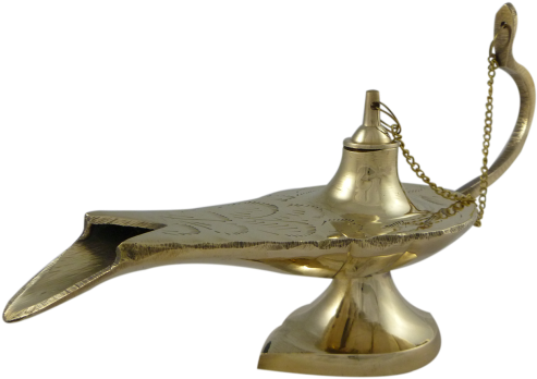 Aladdin Genie Lamp - Aladdin (500x358), Png Download