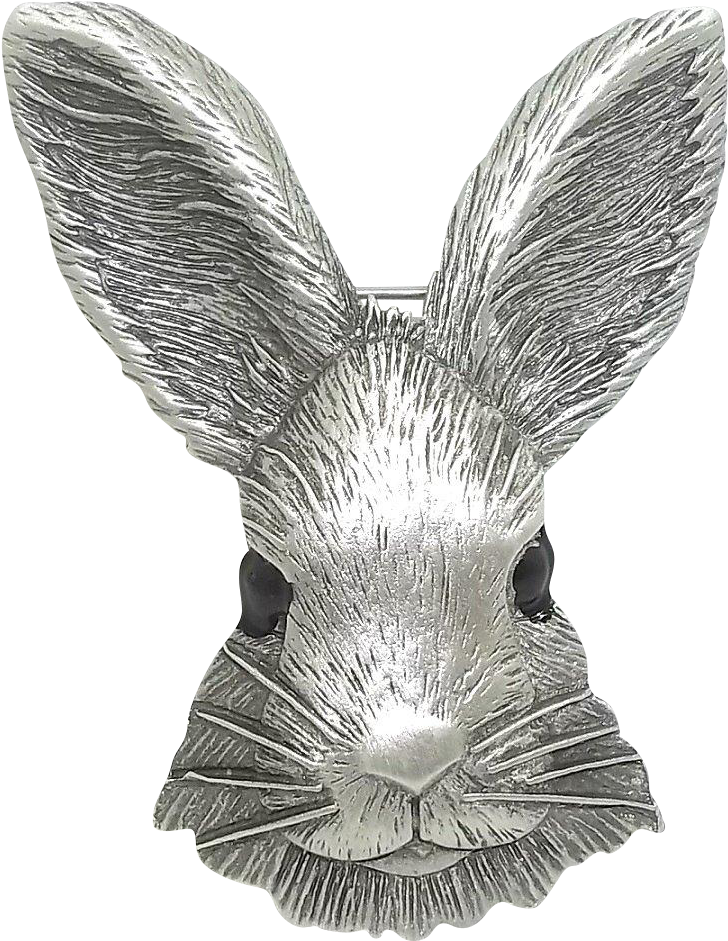 Bunny Rabbit Head - Brooch (940x940), Png Download