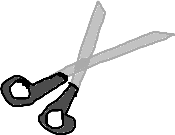 Tesoura - Drawing (1020x608), Png Download