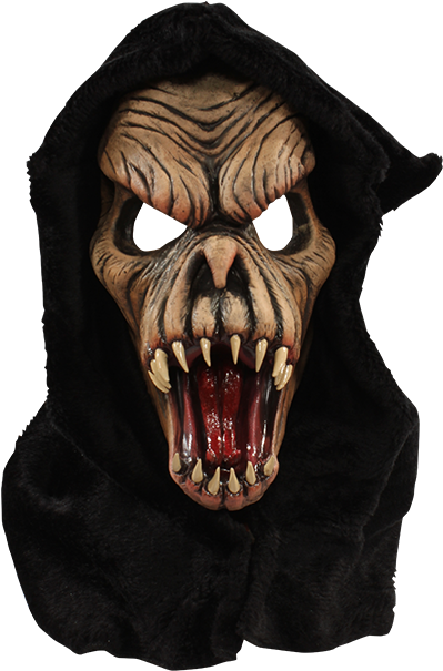 Fang Face Halloween Mask (436x639), Png Download
