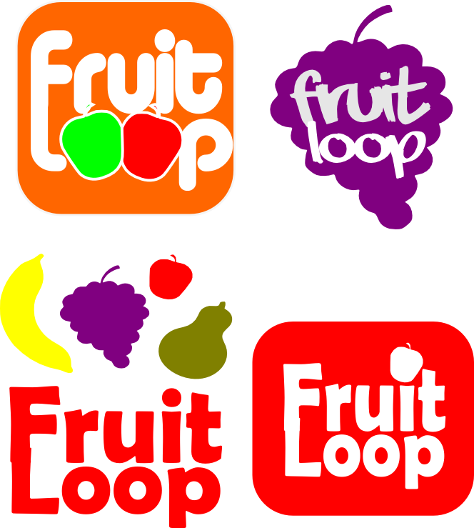 A Logo Development For A Monopoly Style Board Game - Logos Fruit Loop (664x739), Png Download
