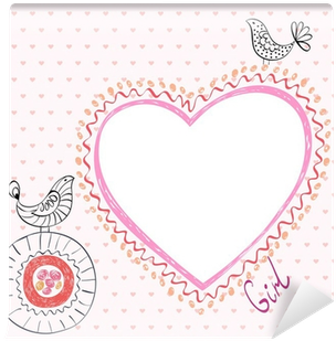 Hand Drawn Frame With Flower And Birds - Restaurant (400x400), Png Download