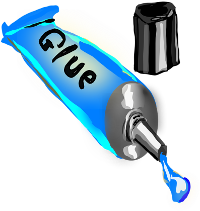 Glue Clip Art (400x430), Png Download