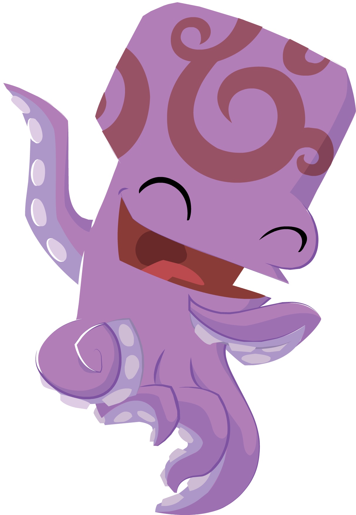 Octopus Pink - Octopus (1213x1757), Png Download