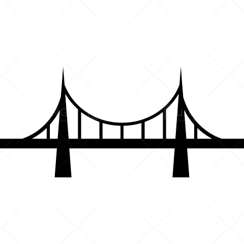 Bridge Clipart Land Bridge - Bridge Clipart Transparent Background (480x480), Png Download