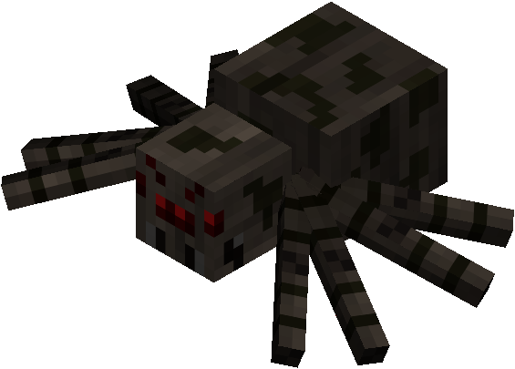 Minecraft Skeleton And Spider (565x405), Png Download