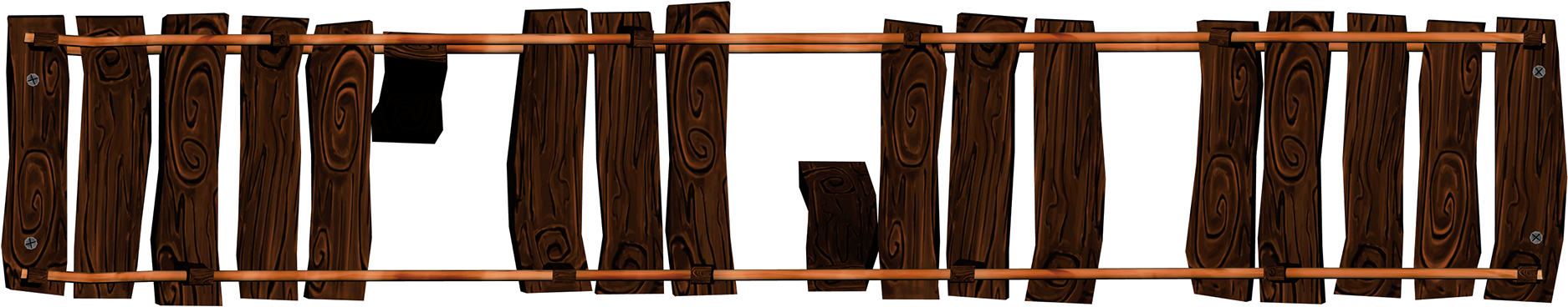 3d Wooden Bridge Created As Part Of A Battle Arena - Hardwood (1920x1080), Png Download