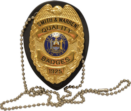 Teardrop Belt & Neck Chain Badge Holder - Badge (500x500), Png Download