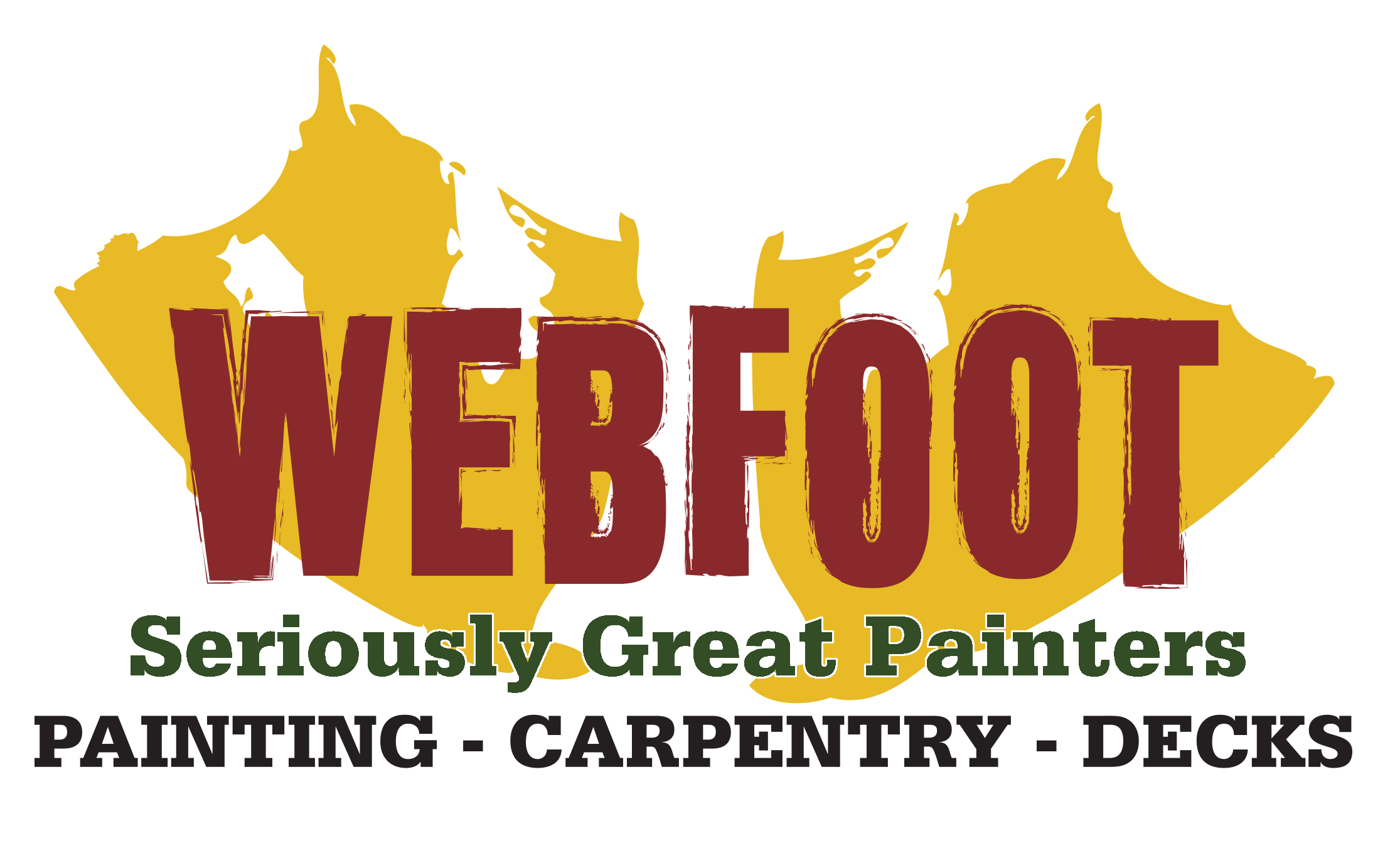 Take A Look At Some Of Our Recent Projects - Webfoot Painting Logo (2260x1399), Png Download