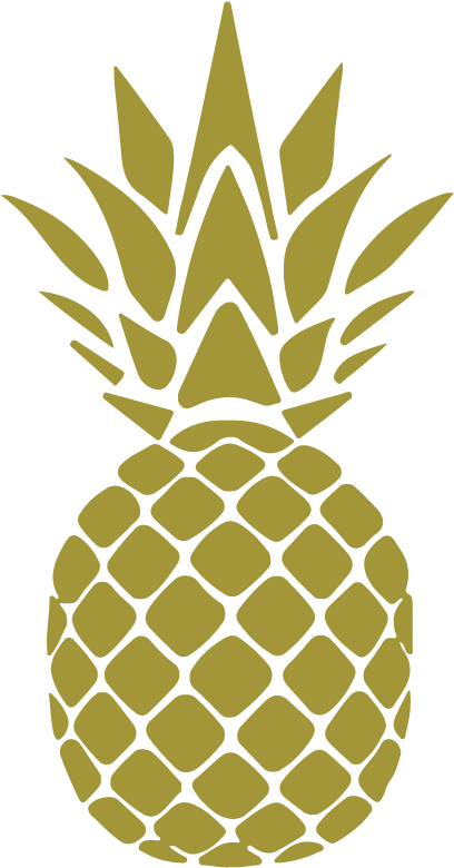 Optimized Hospitality Pineapple Hq Cliparts - Silhouette Of A Pineapple (688x842), Png Download