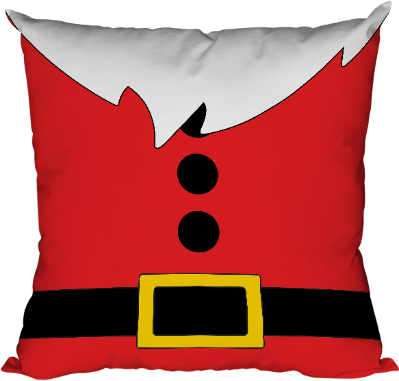Santa Belly Cushion £12 - Throw Pillow (604x604), Png Download