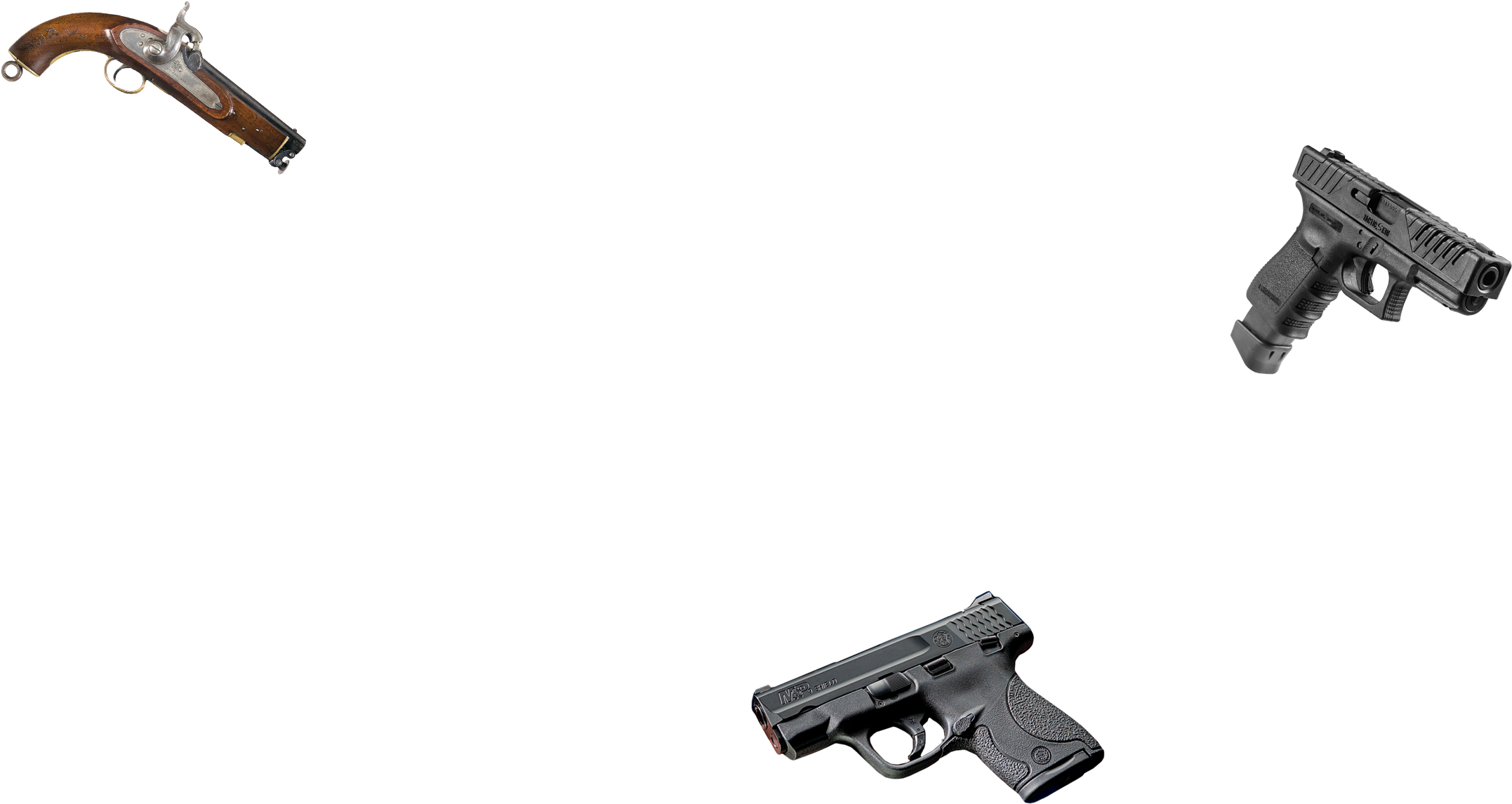 Click To See All Guns - Revolver (2237x1376), Png Download