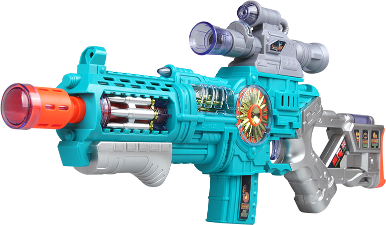 Children's Toy Gun Electric Child Projection Gun Machine - Child (800x800), Png Download