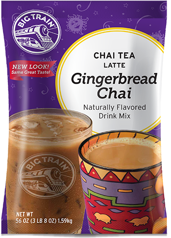 Big Train Gingerbread Chai Tea Latte - Big Train Chai 3.5 Lb Bag - Pumpkin Pie (seasonal) (500x500), Png Download
