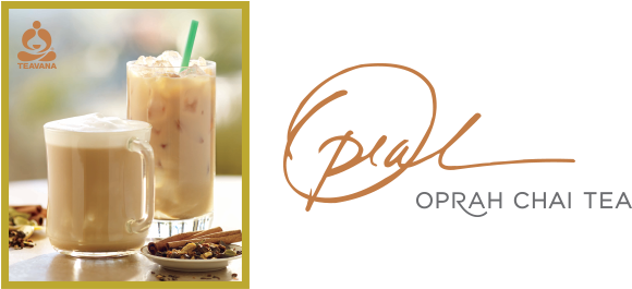Oprah Chai - Oprah Chai Tea Starbucks (586x300), Png Download