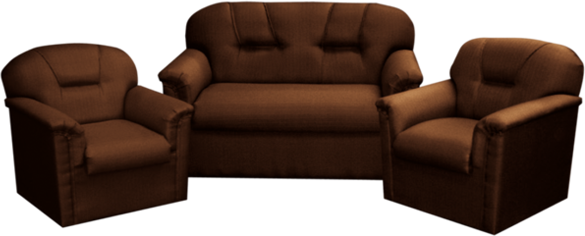 Juego De Living Jecay Arturo 211 Cuerina Chocolate - Recliner (1200x1200), Png Download