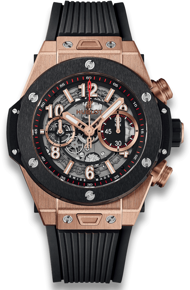Big Bang Unico King Gold Ceramic - Hublot Big Bang Unico King Gold (1000x1000), Png Download