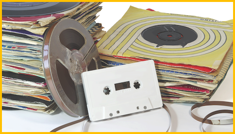 Audio Reel To Reel, Audio Cassette, 78 Rpm, Vinyl Records - Fresh Coast Studios (484x276), Png Download