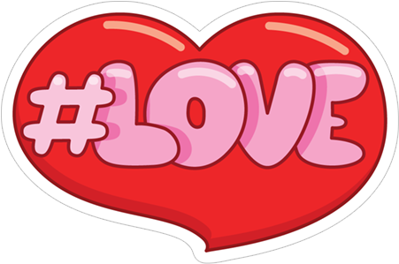 Double Heart Cute Love Lovely Sweet Valentine Валентинка - Music Viber Sticker (490x317), Png Download