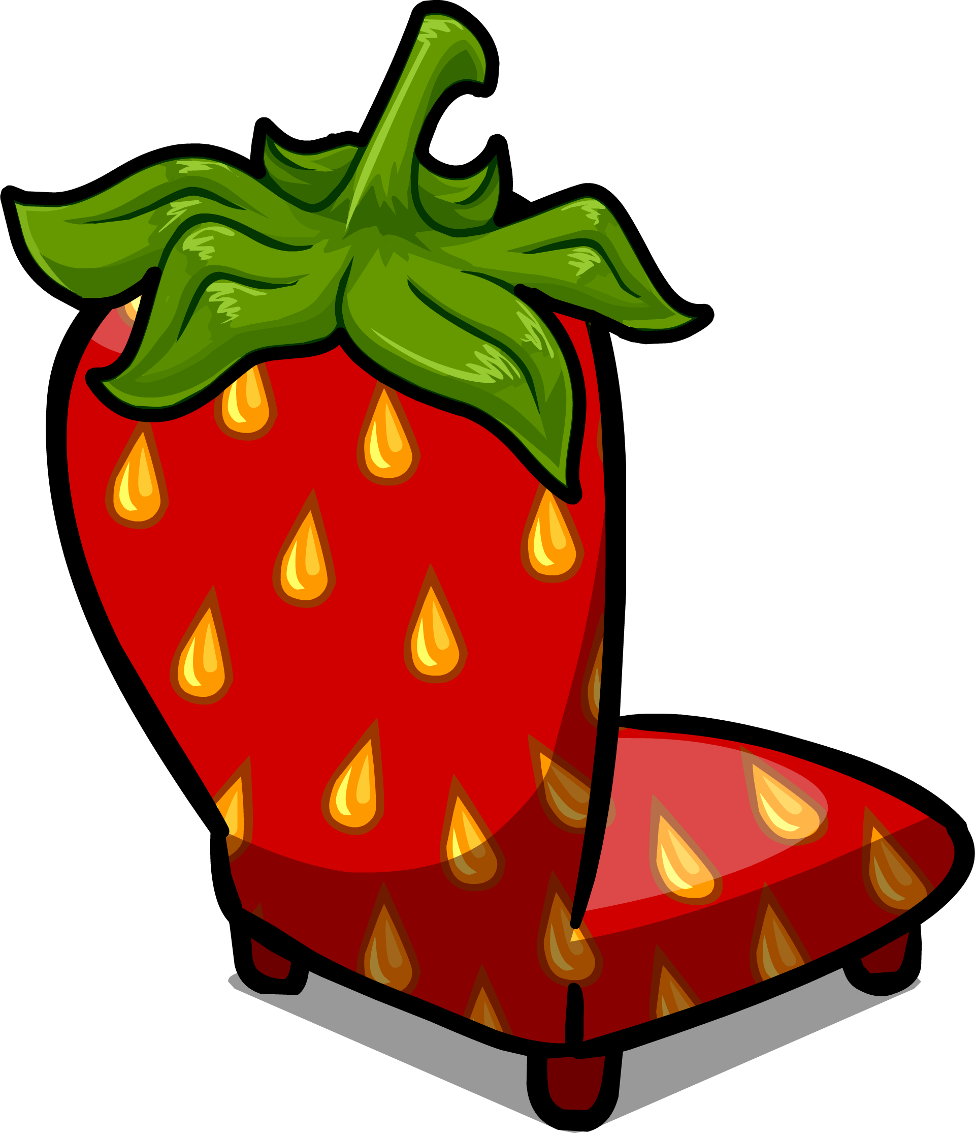 Strawberry Seat Sprite 006 - Portable Network Graphics (1920x2229), Png Download