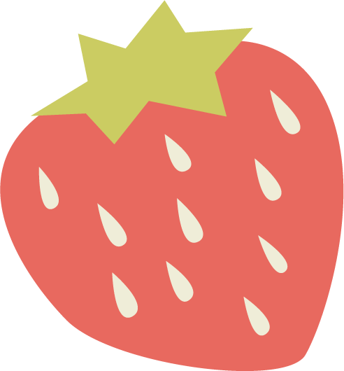Strawberry Simple Draw Png - Strawberry (492x530), Png Download