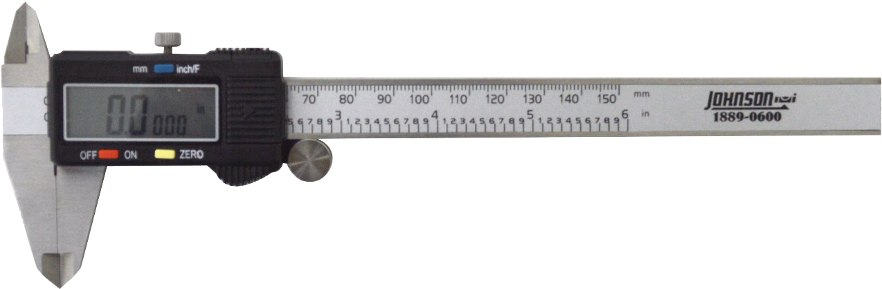 1889-0600 - Johnson Level 1889-0600 6 In. Digital Caliper, As Shown (1366x1366), Png Download